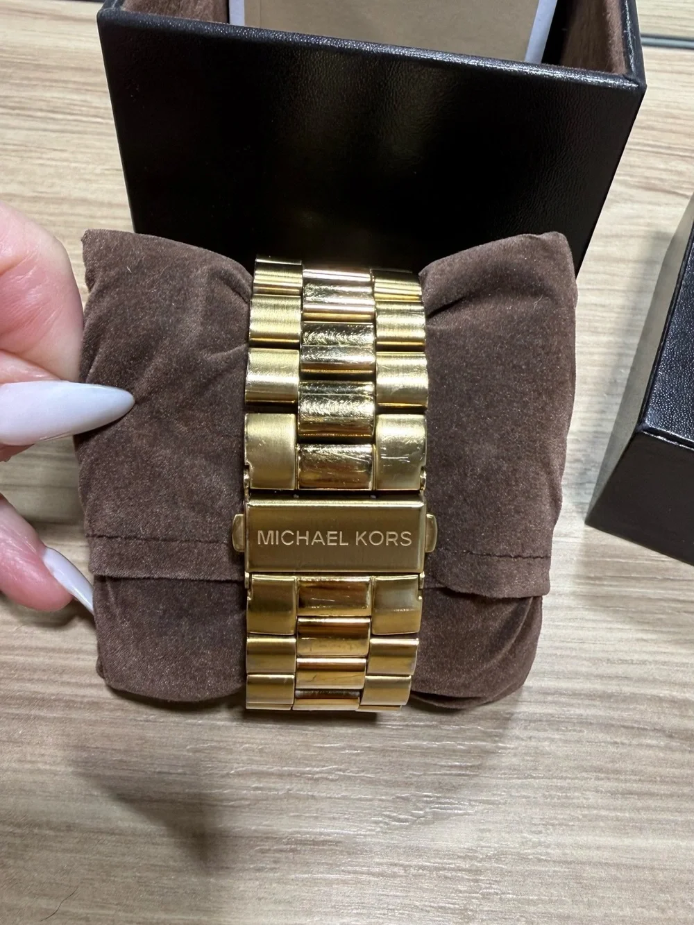 Michael Kors Oversized Gold Chronograph Watch